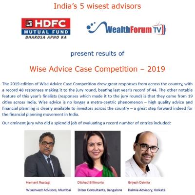 Wisest Advisors Competition 2019 Part 1